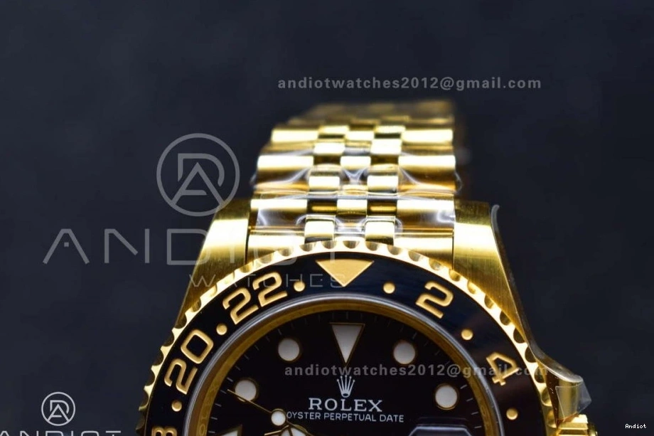 126718 GRNR Gold Factory YG CHS on 1:1 Black II GMT VR3285 Bracelet Edition Gain Best Dial Weight Master Jubilee 0507